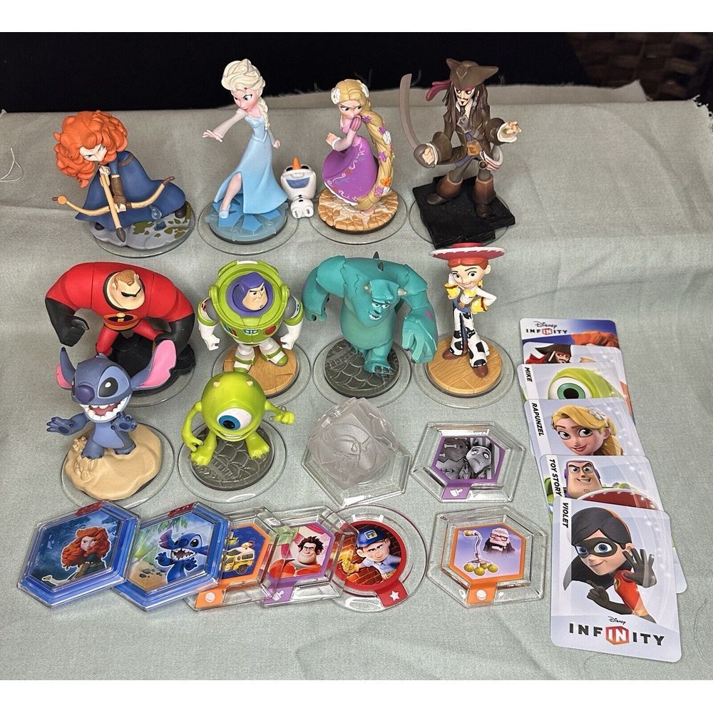 Elsa Toy Story Pirates ... Misc Disney Infinity Figures Lot‎ Of 24